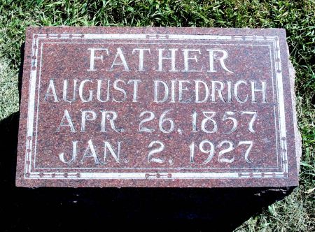 DIEDRICH, AUGUST - Hancock County, Iowa | AUGUST DIEDRICH 