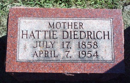 DIEDRICH, HATTIE - Hancock County, Iowa | HATTIE DIEDRICH 