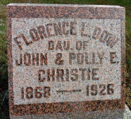 CHRISTIE DOW, FLORENCE L - Hancock County, Iowa | FLORENCE L CHRISTIE DOW 