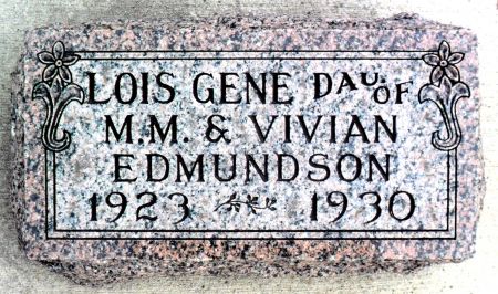 EDMUNDSON, LOIS G - Hancock County, Iowa | LOIS G EDMUNDSON 