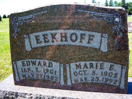 EENHUIS EEKHOFF, MARIE E - Hancock County, Iowa | MARIE E EENHUIS EEKHOFF 