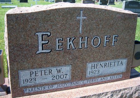 EEKHOFF, PETER W - Hancock County, Iowa | PETER W EEKHOFF 