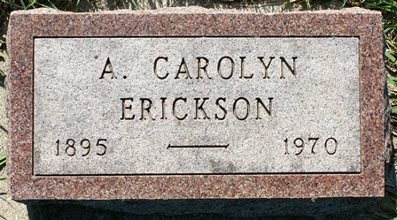 ERICKSON, A. CAROLYN - Hancock County, Iowa | A. CAROLYN ERICKSON 