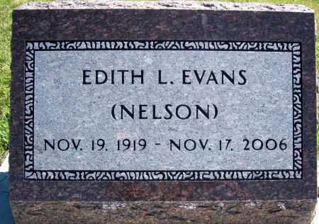 NELSON EVANS, EDITH L - Hancock County, Iowa | EDITH L NELSON EVANS 