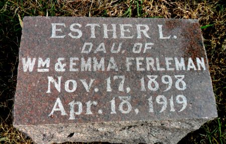 FERLEMAN, ESTHER L - Hancock County, Iowa | ESTHER L FERLEMAN 