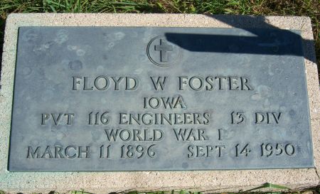 FOSTER, FLOYD W - Hancock County, Iowa | FLOYD W FOSTER 