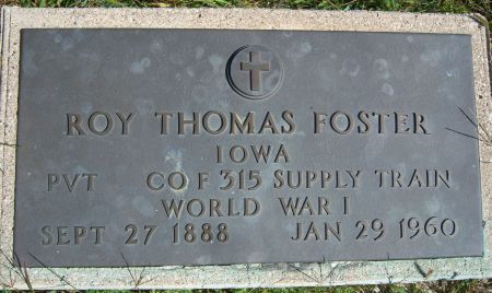 FOSTER, ROY T - Hancock County, Iowa | ROY T FOSTER 