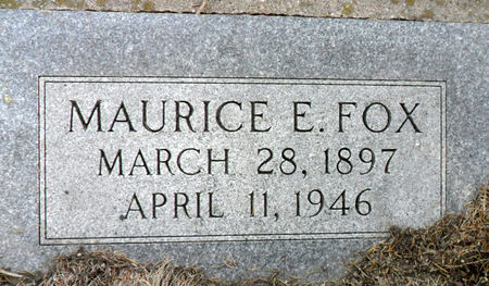 FOX, MAURICE E - Hancock County, Iowa | MAURICE E FOX 
