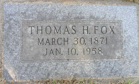 FOX, THOMAS H - Hancock County, Iowa | THOMAS H FOX 