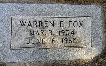 FOX, WARREN E - Hancock County, Iowa | WARREN E FOX 