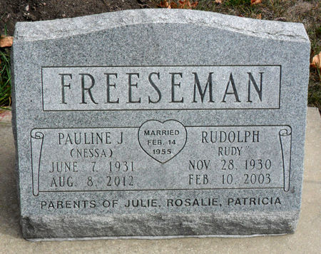 FREESEMAN, PAULINE J - Hancock County, Iowa | PAULINE J FREESEMAN 