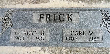 FRICK, CARL W - Hancock County, Iowa | CARL W FRICK 