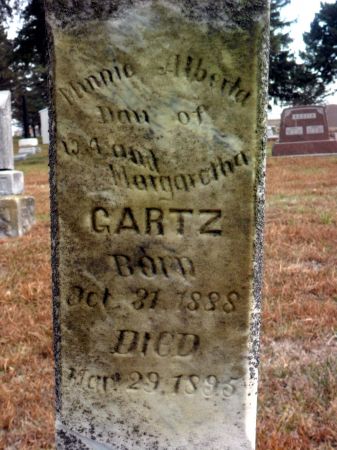 GARTZ, MINNIE A - Hancock County, Iowa | MINNIE A GARTZ 