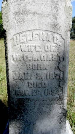 STILLE GAST, HELENA G - Hancock County, Iowa | HELENA G STILLE GAST 