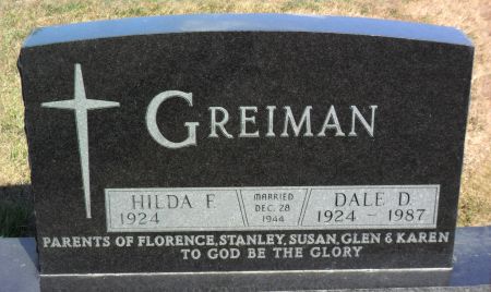 GREIMAN, DALE D - Hancock County, Iowa | DALE D GREIMAN 