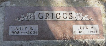 GRIGGS, JOHN M - Hancock County, Iowa | JOHN M GRIGGS 