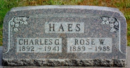 HAES, ROSE W - Hancock County, Iowa | ROSE W HAES 