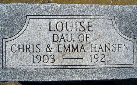 HANSEN, LOUISE - Hancock County, Iowa | LOUISE HANSEN 