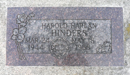HINDERS, HAROLD H - Hancock County, Iowa | HAROLD H HINDERS 