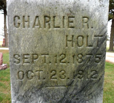 HOLT, CHARLIE R - Hancock County, Iowa | CHARLIE R HOLT 