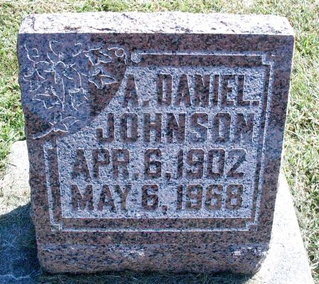 JOHNSON, A DANIEL - Hancock County, Iowa | A DANIEL JOHNSON 