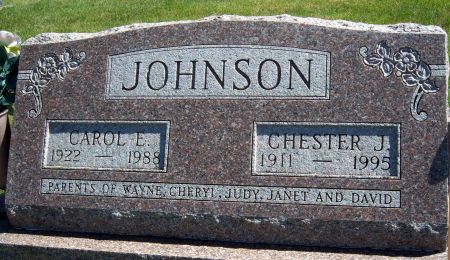 JOHNSON, CHESTER J - Hancock County, Iowa | CHESTER J JOHNSON 