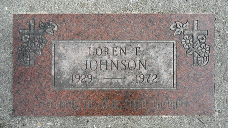 JOHNSON, LOREN E - Hancock County, Iowa | LOREN E JOHNSON 