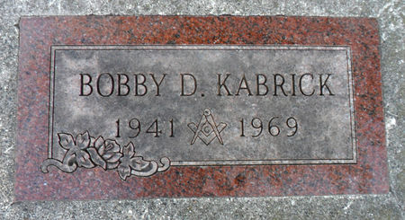 KABRICK, BOBBY D - Hancock County, Iowa | BOBBY D KABRICK 
