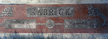 KABRICK, LEONA D - Hancock County, Iowa | LEONA D KABRICK 