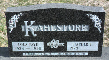 KAHLSTORF, LOLA F - Hancock County, Iowa | LOLA F KAHLSTORF 