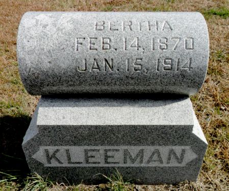 KLEEMAN, BERTHA - Hancock County, Iowa | BERTHA KLEEMAN 
