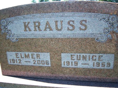 KRAUSS, EUNICE - Hancock County, Iowa | EUNICE KRAUSS 