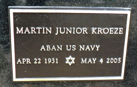 KROEZE, MARTIN J - Hancock County, Iowa | MARTIN J KROEZE 