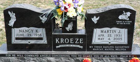 KROEZE, MARTIN J - Hancock County, Iowa | MARTIN J KROEZE 