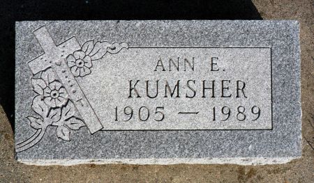 KUMSHER, ANN E - Hancock County, Iowa | ANN E KUMSHER 
