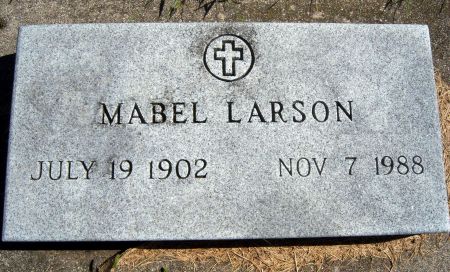LARSON, MABEL - Hancock County, Iowa | MABEL LARSON 