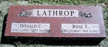 LATHROP, DONALD C - Hancock County, Iowa | DONALD C LATHROP 