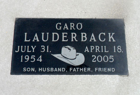 LAUDERBACK, GARO - Hancock County, Iowa | GARO LAUDERBACK 