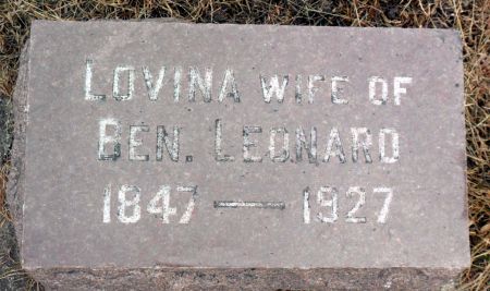 LEONARD, LOVINA - Hancock County, Iowa | LOVINA LEONARD 