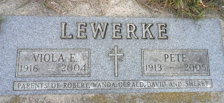 LEWERKE, VIOLA E - Hancock County, Iowa | VIOLA E LEWERKE 