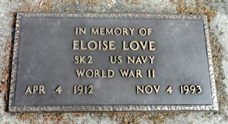 LOVE, ELOISE - Hancock County, Iowa | ELOISE LOVE 