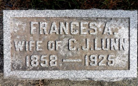 OVERHOLSER LUNN, FRANCES A - Hancock County, Iowa | FRANCES A OVERHOLSER LUNN 