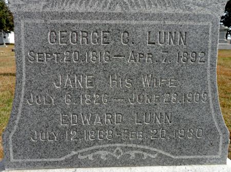 LUNN, GEORGE C - Hancock County, Iowa | GEORGE C LUNN 