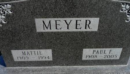 LIMBERG MEYER, MATTIE - Hancock County, Iowa | MATTIE LIMBERG MEYER 