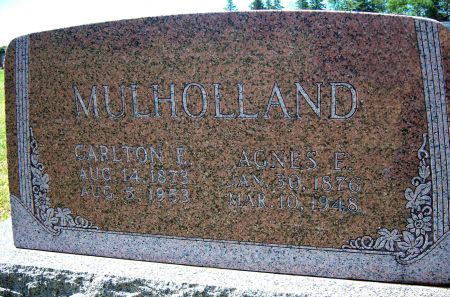 WILLIAMS MULHOLLAND, AGNES E - Hancock County, Iowa | AGNES E WILLIAMS MULHOLLAND 