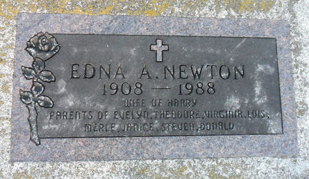 SWANSON NEWTON, EDNA A - Hancock County, Iowa | EDNA A SWANSON NEWTON 