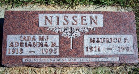 NISSEN, MAURICE F - Hancock County, Iowa | MAURICE F NISSEN 
