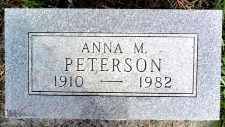 PETERSON, ANNA M - Hancock County, Iowa | ANNA M PETERSON 