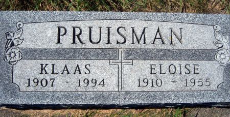 PRUISMAN, ELOISE - Hancock County, Iowa | ELOISE PRUISMAN 