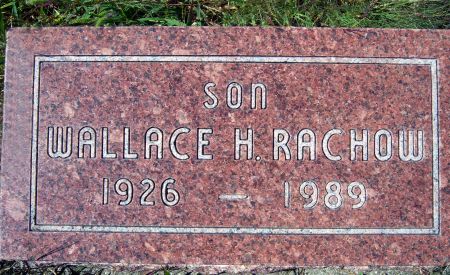 RACHOW, WALLACE H - Hancock County, Iowa | WALLACE H RACHOW 
